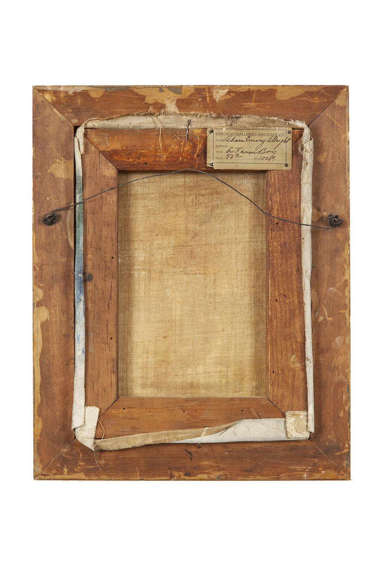 Adam Albright (18621957) Painting, "A Farm Boy" Witherell's Auction