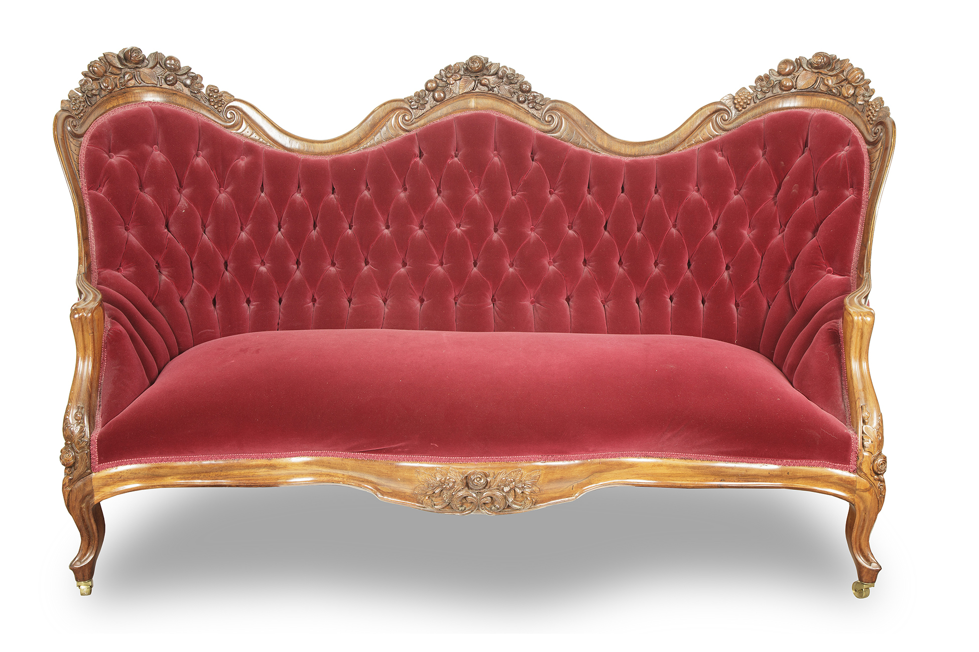 Laminated Rosewood Settee, Attributed to J.H. Belter Witherell's