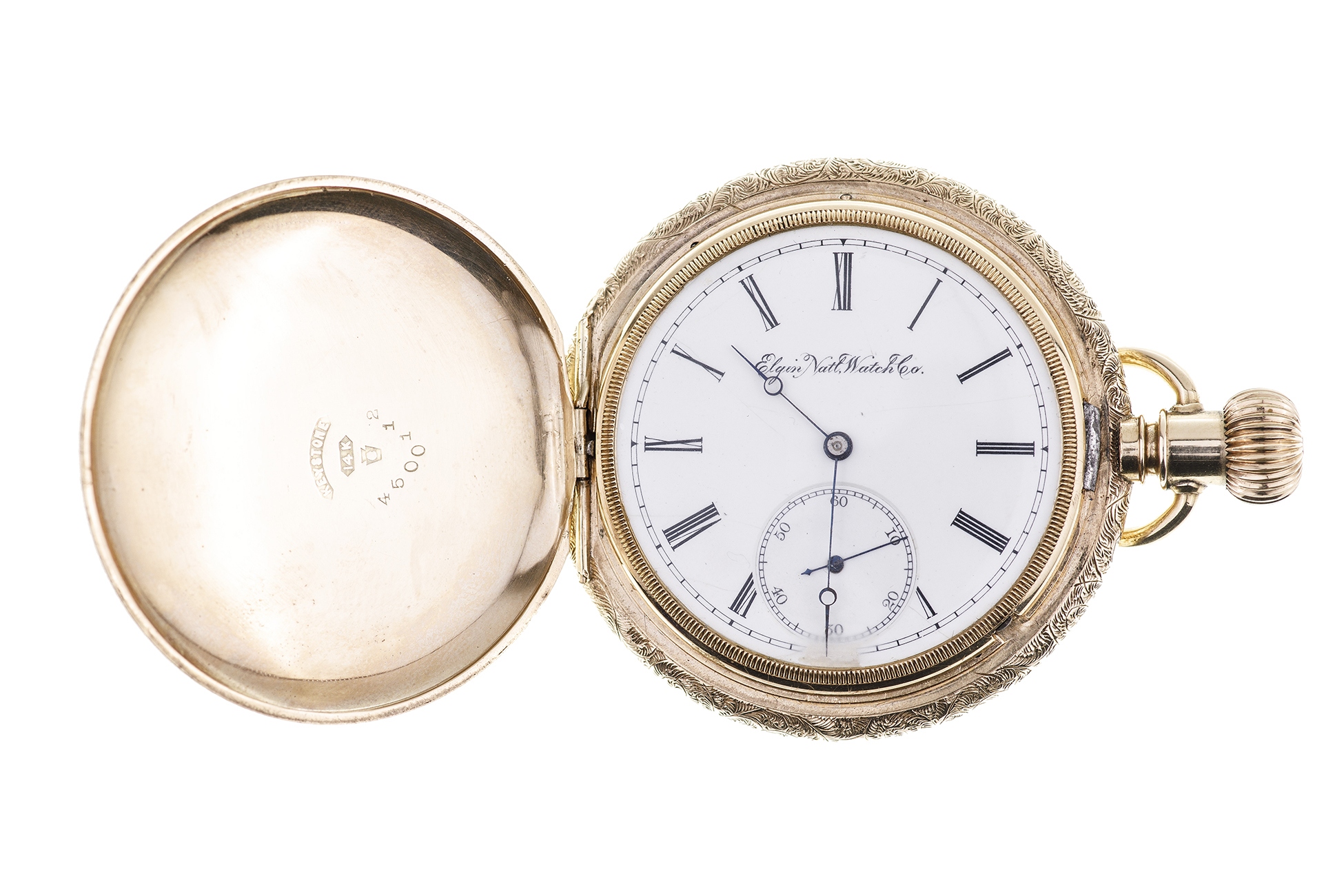 Elgin 14k Gold Cased Pocketwatch Witherell's Auction House