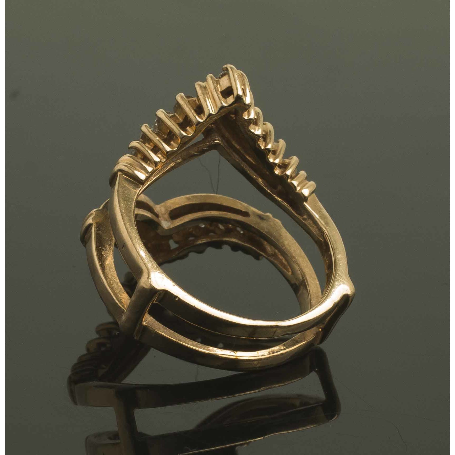 14K Gold & Diamond Ring & Jacket Witherell's Auction House