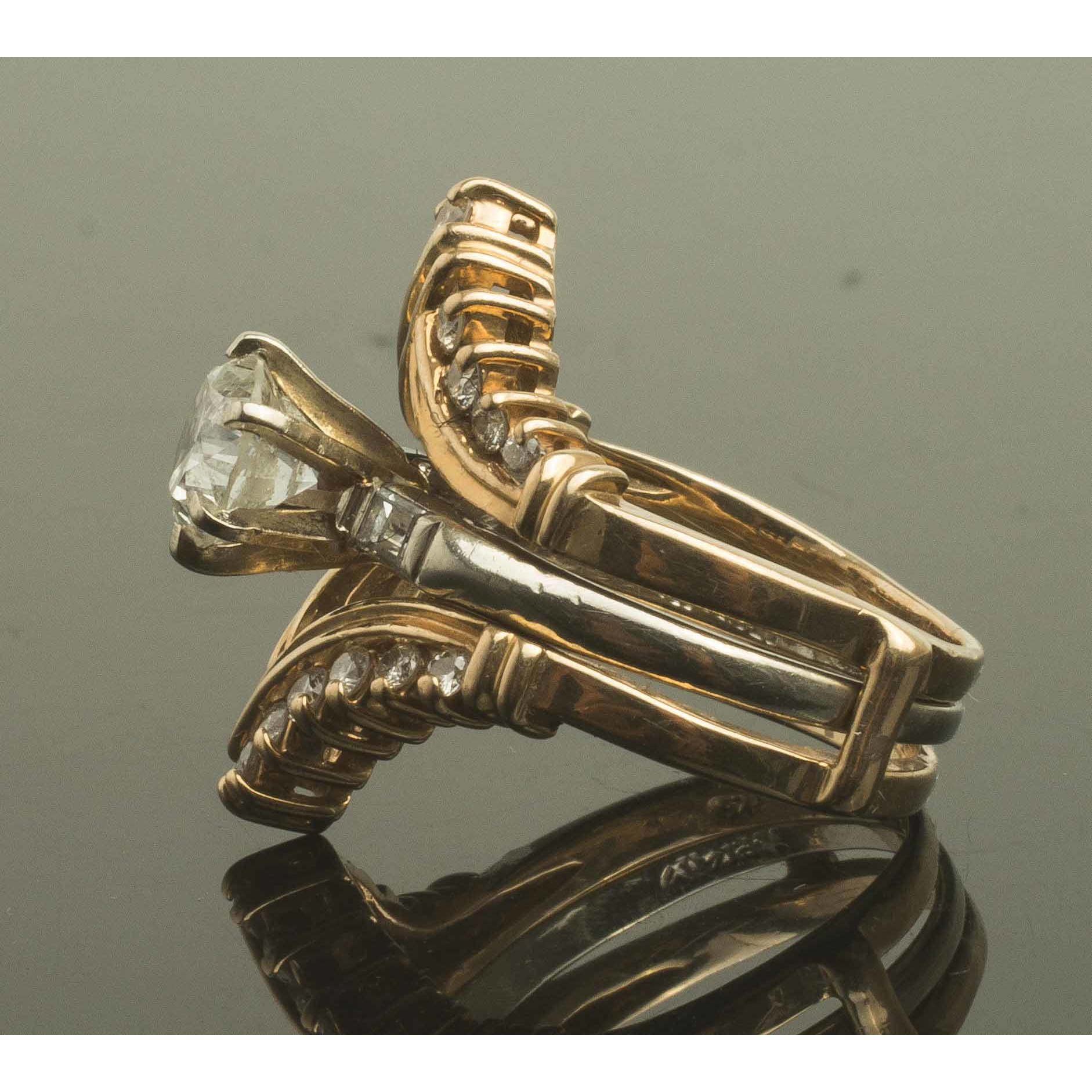 14K Gold & Diamond Ring & Jacket Witherell's Auction House