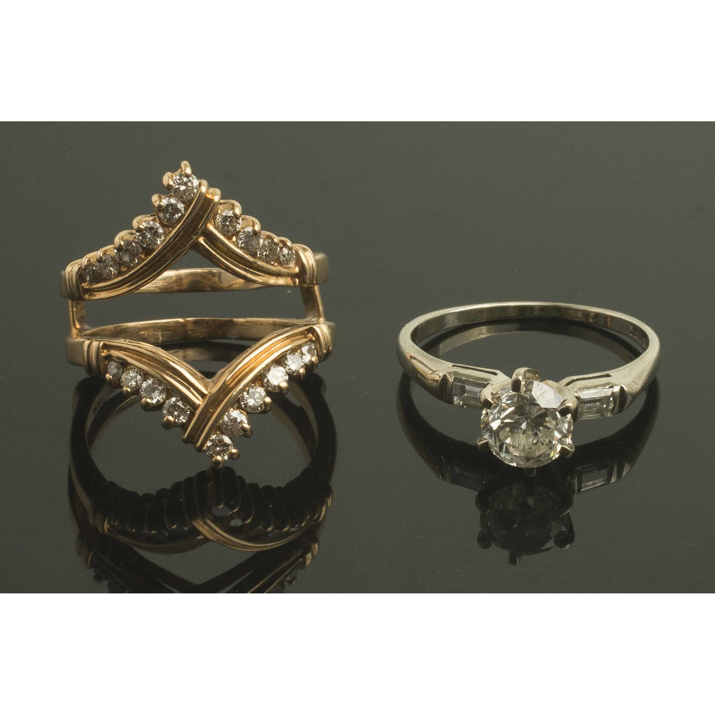 14K Gold & Diamond Ring & Jacket Witherell's Auction House