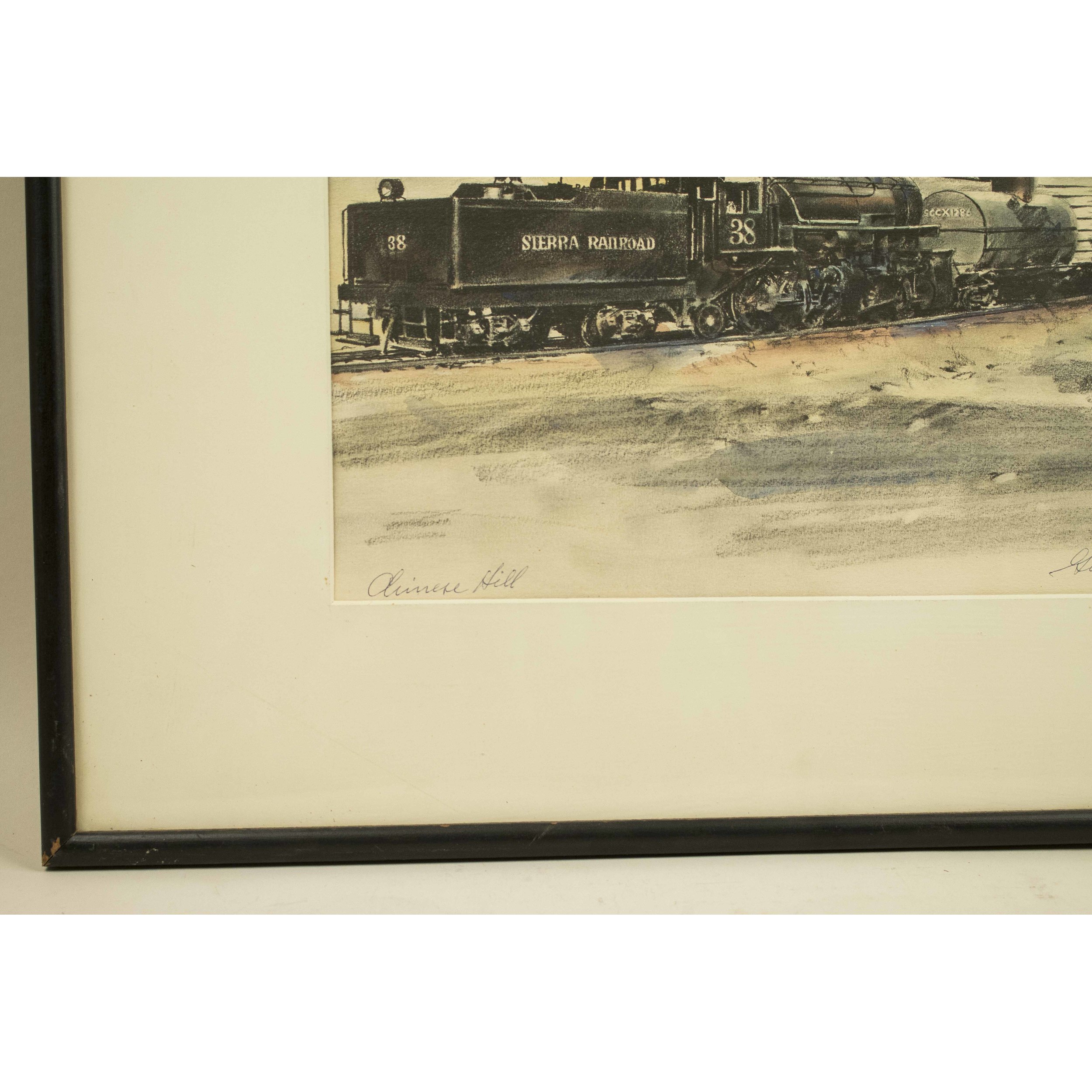 George Mathis (1909-1977) Train Drawing | Witherell's Auction House