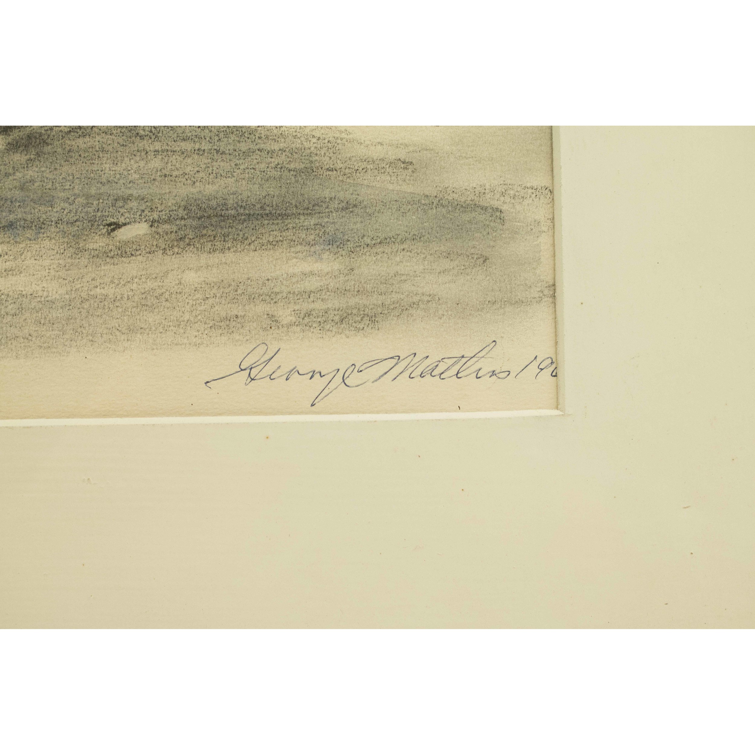 George Mathis (1909-1977) Train Drawing | Witherell's Auction House