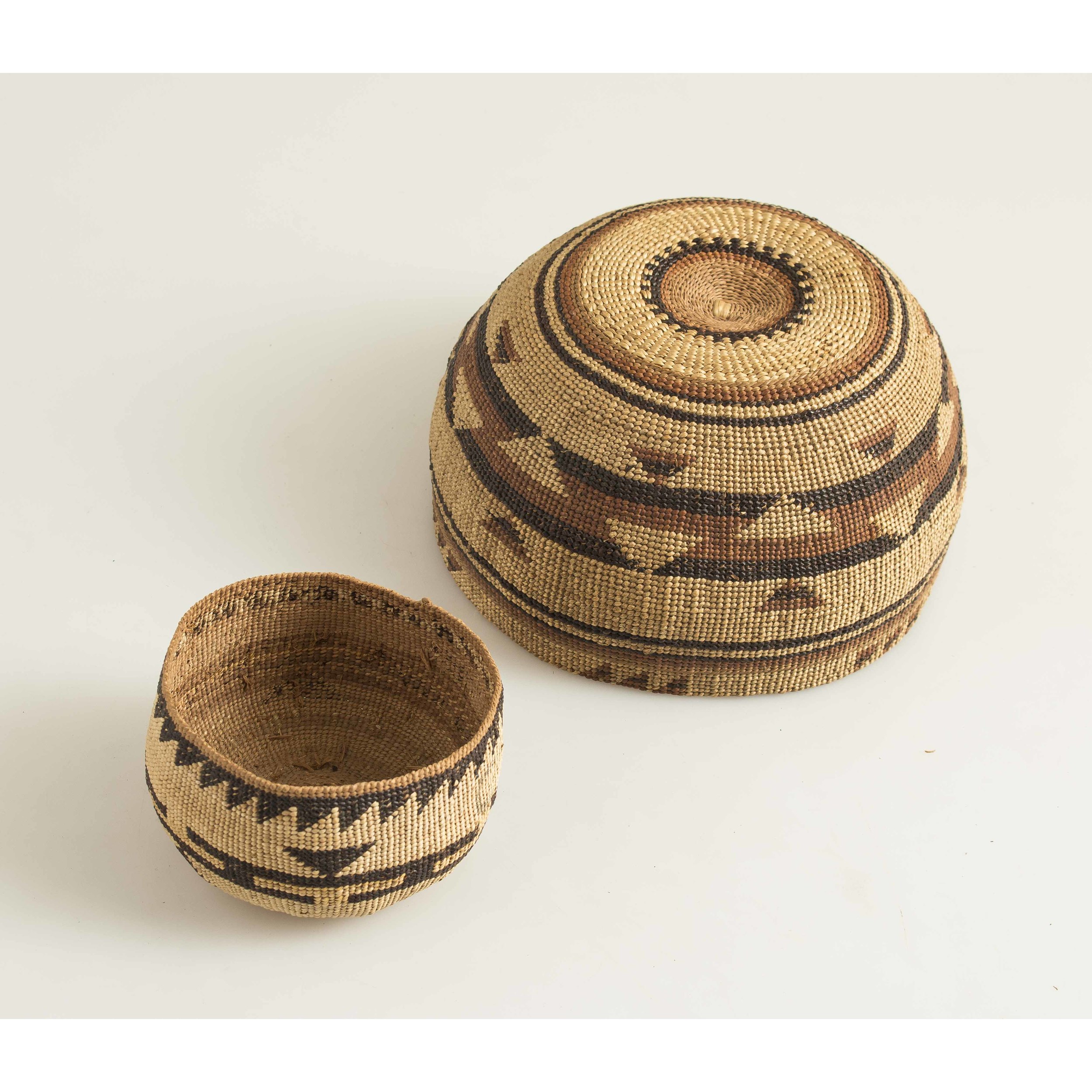 Northern California Indian Basket & Hat Witherell's Auction House