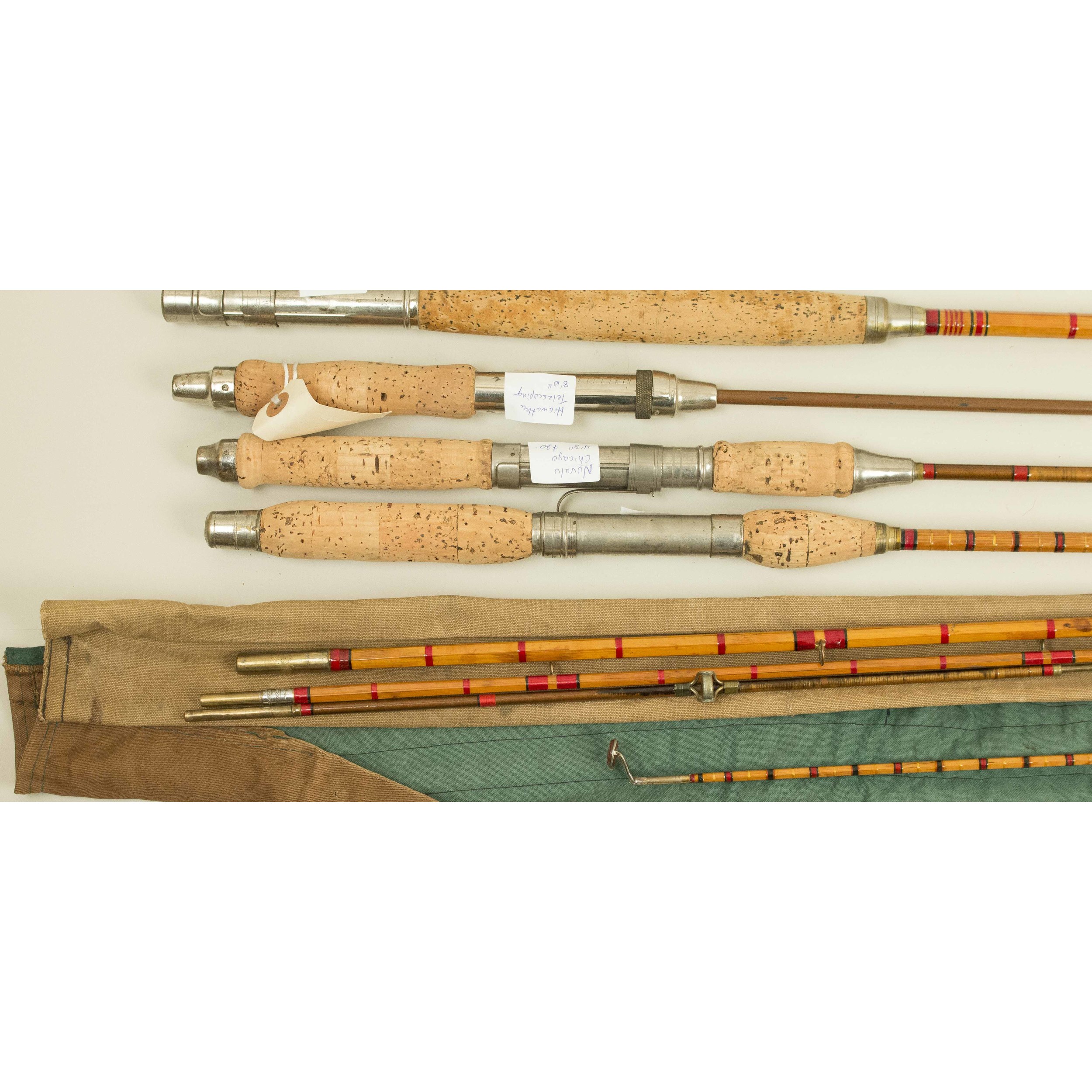 5 Vintage Spinning Rods Witherell's Auction House