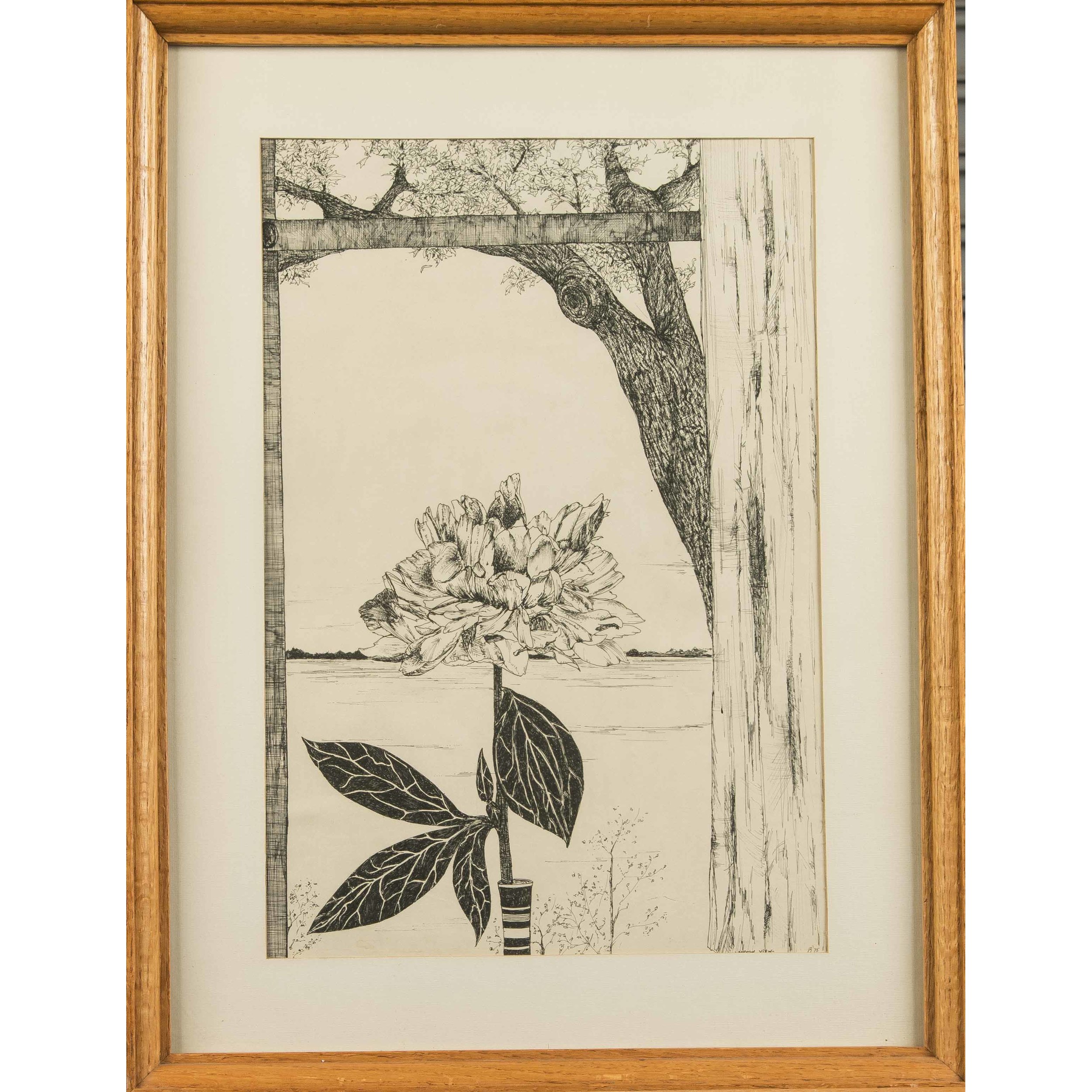 Pen and Ink Drawing Witherell's Auction House