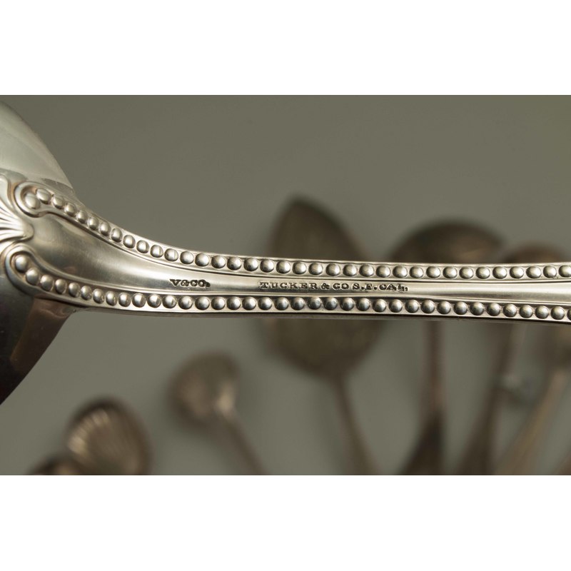 Assorted Silver Serving Pieces, Beaded Pattern Witherell's Auction House