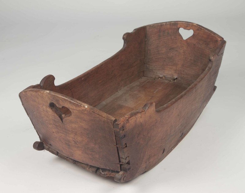 Vintage Wood Cradle Witherell's Auction House