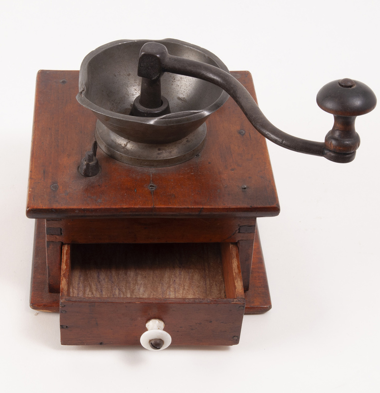 Antique Primitive Coffee Mill Witherell's Auction House