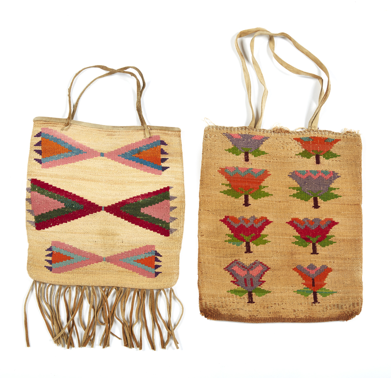 Two Plateau Indian Corn Husk Bags Witherell's Auction House