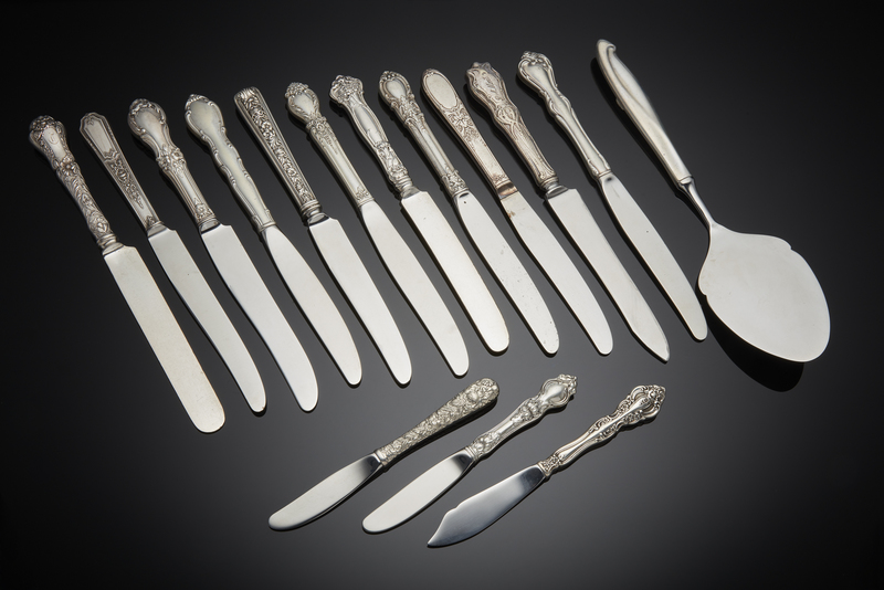 Assorted Silver Knives Witherell's Auction House