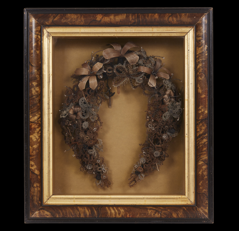 Victorian Woven Hair Wreath Witherell's Auction House