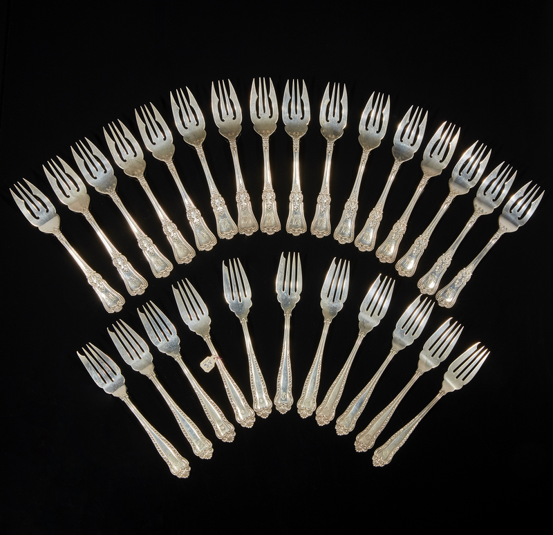 Assorted Sterling Silver Pie Forks Witherell's Auction House