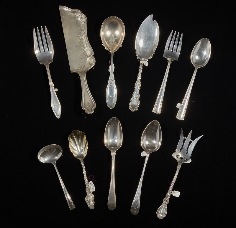 Assorted Sterling Silver Serving Pieces Witherell's Auction House