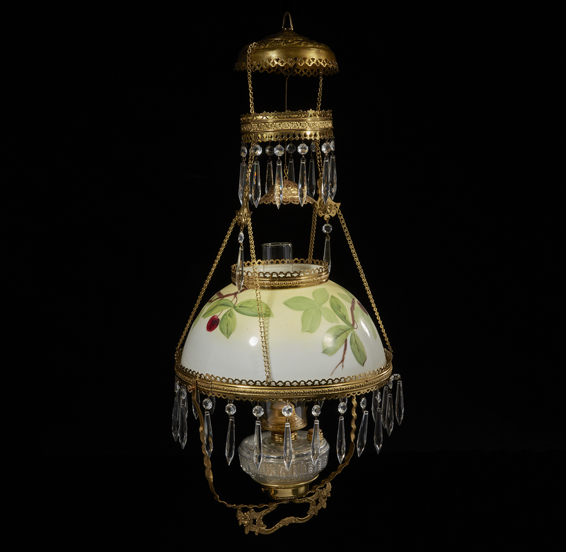 Kerosene Hanging Lamp Witherell's Auction House