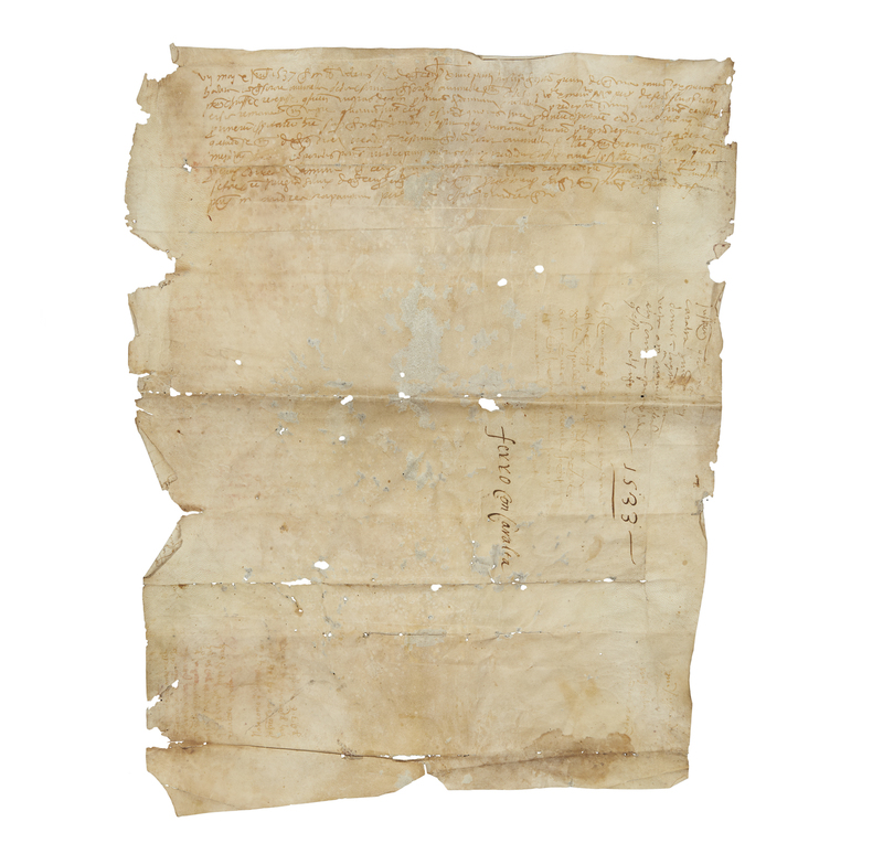 Italian Legal Document on Vellum, dated 1533 Witherell's Auction House