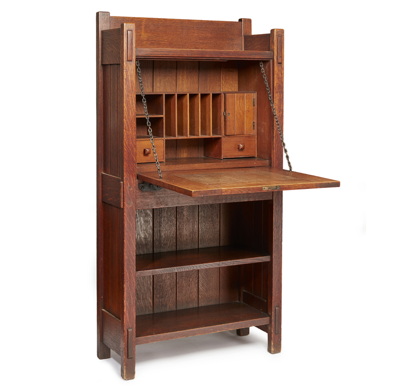 Gustave Stickley Writing Desk No. 518 Witherell's Auction House