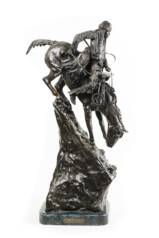 Frederick Remington "Mountain Man," Reproduction Bronze Witherell's