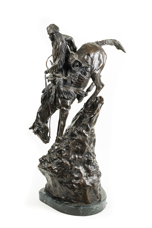 Frederick Remington "Mountain Man," Reproduction Bronze Witherell's