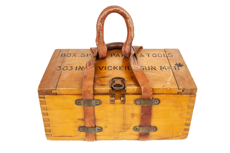 British Vickers Machine Gun Mark II Parts & Tool Box Only Witherell's Auction House