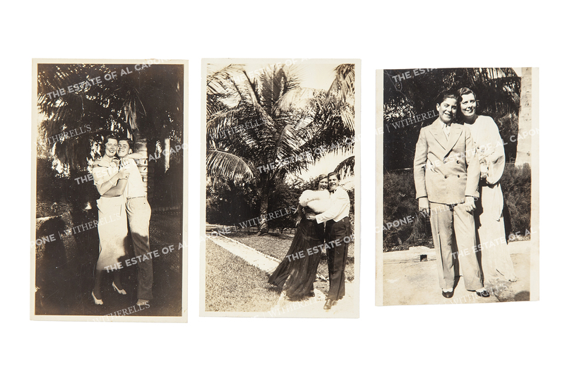 Three Vintage Silver Print Photographs of Sonny and Mae Capone