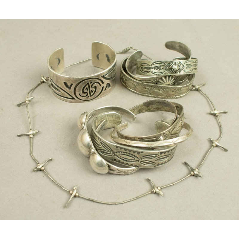 Assorted Sterling Silver Indian Jewelry Witherell's Auction House